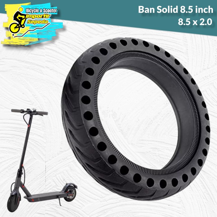 Skuter Ban Solid Skuter 8.5 Inch Type Honeycomb Ban Mati Anti Bocor
