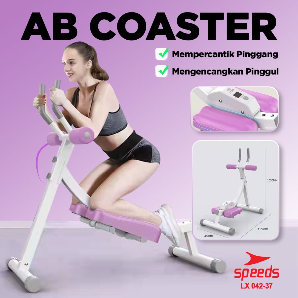 SPEEDS Sport AB Coaster Alat Olahraga Fitness Gym Ab Roller Abdominal Latihan Perut 042-37