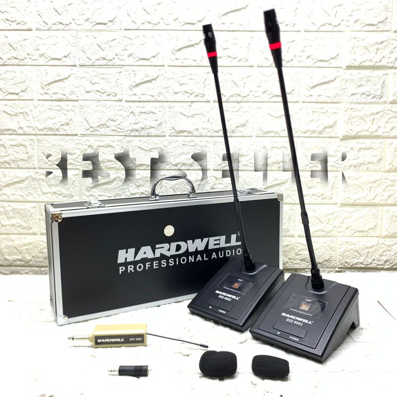 Mic Wireless Podium Hardwell DSC 9002 Original Mic Meja