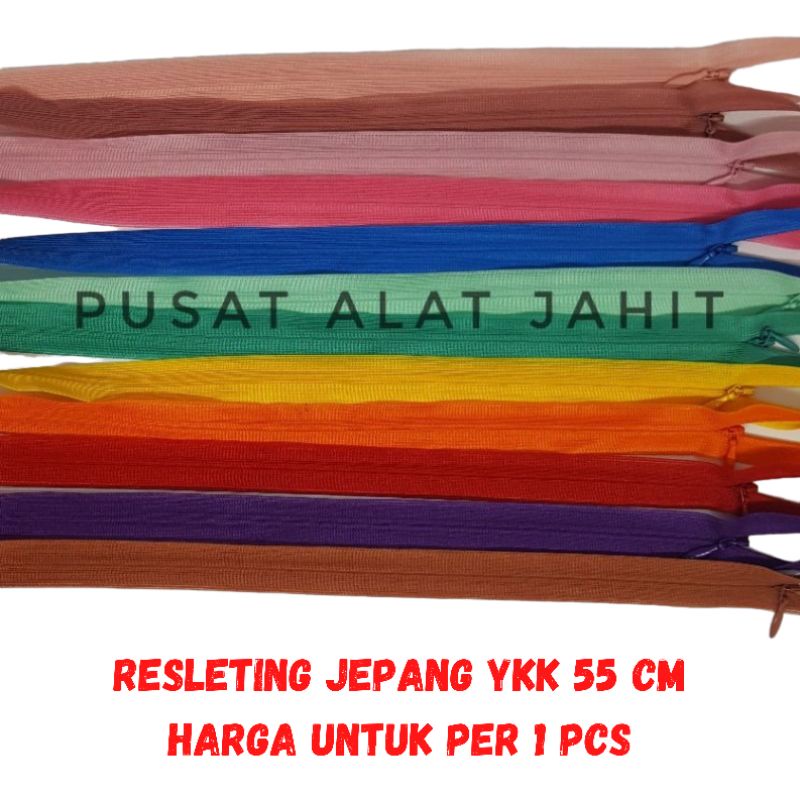 

RESLETING JEPANG YKK 55 CM ASLI SLETING JEPANG YKK 55CM ZIPPER YKK ORI