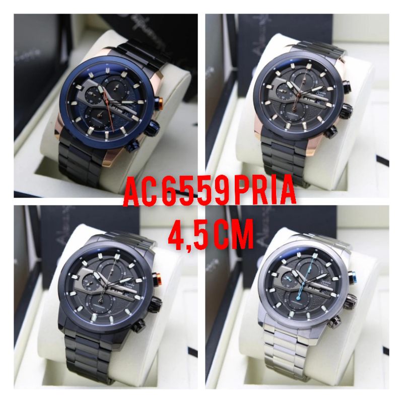 JAM TANGAN PRIA ALEXANDER CRISTIE ORIGINAL AC6559 GARANSI RESMI/ALEXANDRE CHRISTIE COWOK AC 6559