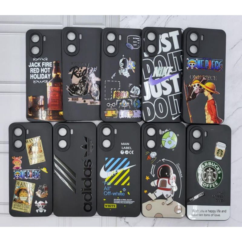 CASE PRO CAMERA BLACK MOTIF VIVO Y20 Y21s Y17 Y91 Y91c Y15s Y01 Y02