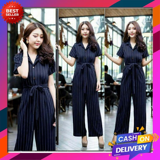 Kaina Shop Jumpsuit Nasya | Baju Wanita | Jamsuit Wanita | Jumpsuit Wanita Jumbo | Jumpsuit Pesta | 