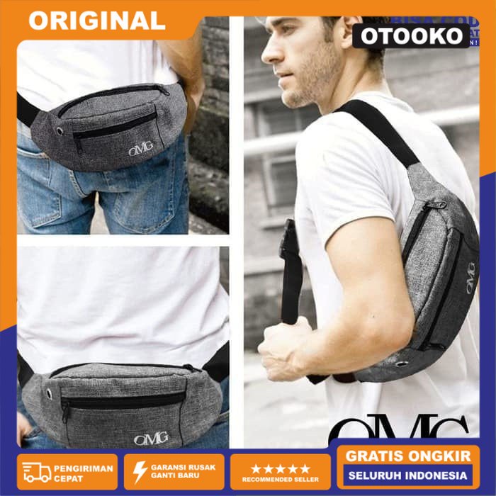 Waist bag Waistbag Pria Wanita Tas selempang Pinggang Gadget OMG