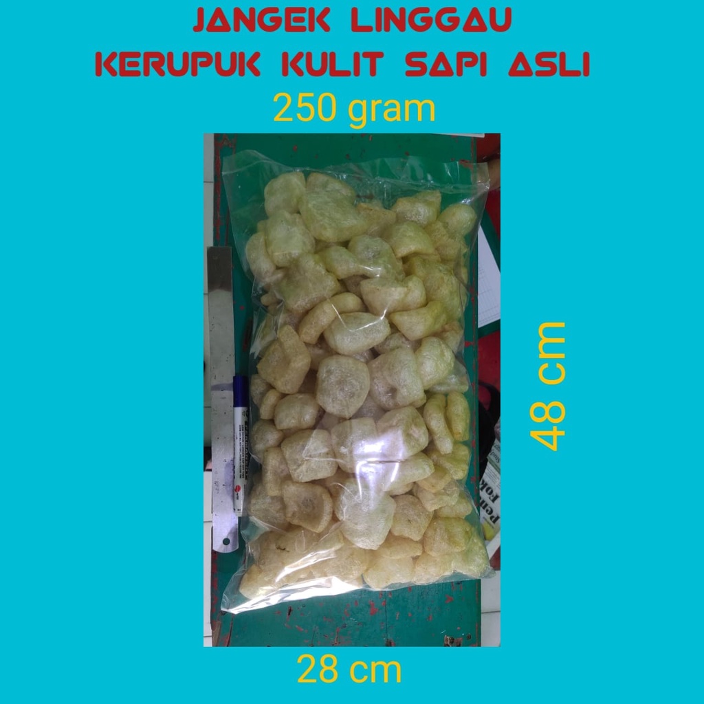 

Kerupuk Kulit Sapi Asli/Jangek 250gram