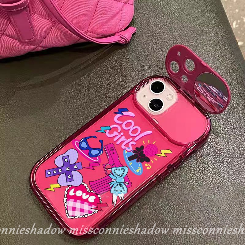 Soft Case Model Flip Motif Kartun Graffiti Untuk IPhone 7 8 Plus XR X XS MAX SE 2020 7 Plus 8 Plus 11 14 12 13 Pro MAX