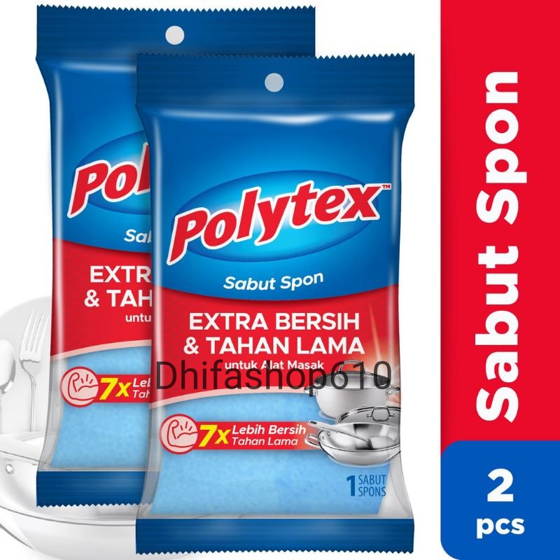 Polytex Sabut Spon Extra Kuat - Spon Cuci Piring
