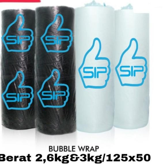 

Bubble Wrap Merek SIP roll 125 cm x 50 Meter - Bening, 2 koma 4kg
