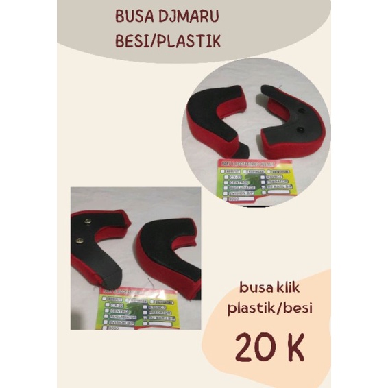 Busa helem djmaru bagian pipi klik besi dan klik plastik