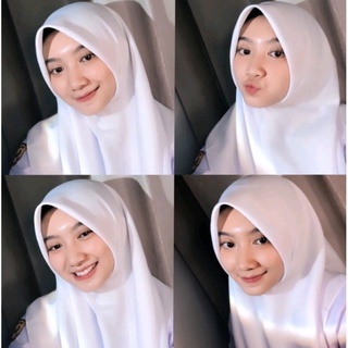 KERUDUNG SEKOLAH VOAL FOREVER BY AZARA / JILBAB SEGIEMPAT ANAK SEKOLAH / HIJAB SEGI EMPAT SEKOLAH / VOAL BASIC UNTUK SEKOLAH