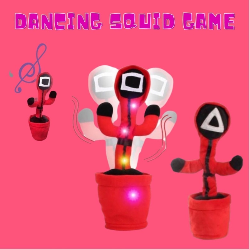 kaktus squid game / BONEKA KAKTUS DANCING MUSIC BICARA / boneka squidgame / Dancing Cactus Model Squid Game Viral - Kaktus Joget Boneka Squid Game