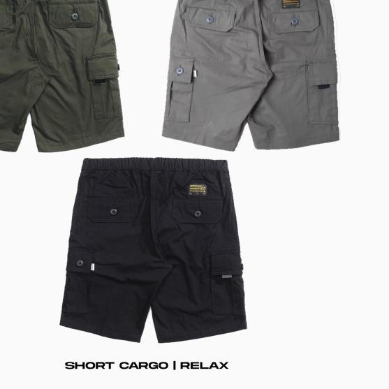 Morrowsky - Celana Cargo Pendek - Short Cargo Pants - Green Army, 28