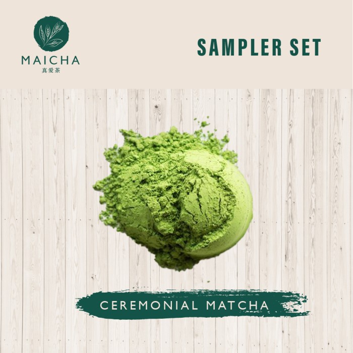 

SAMPLER SET - CEREMONIAL MATCHA POWDER