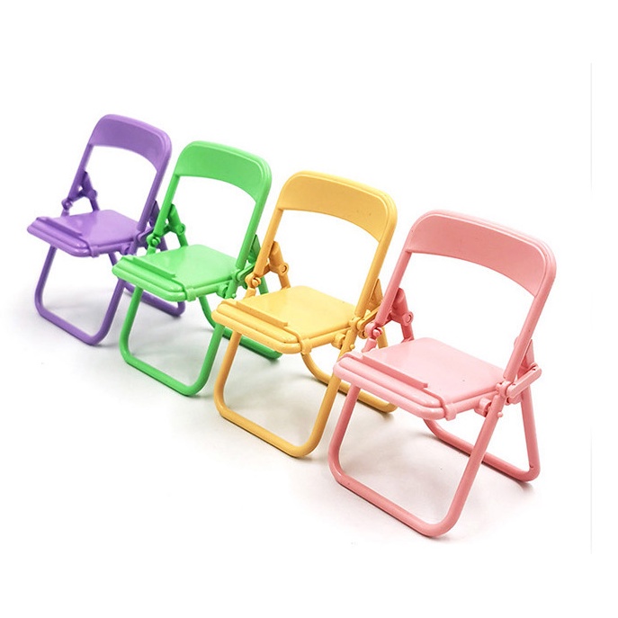 ❤ IJN ❤ STAND HOLDER HP Macaron Model Kursi Lipat - Phone Holder Chair Stand