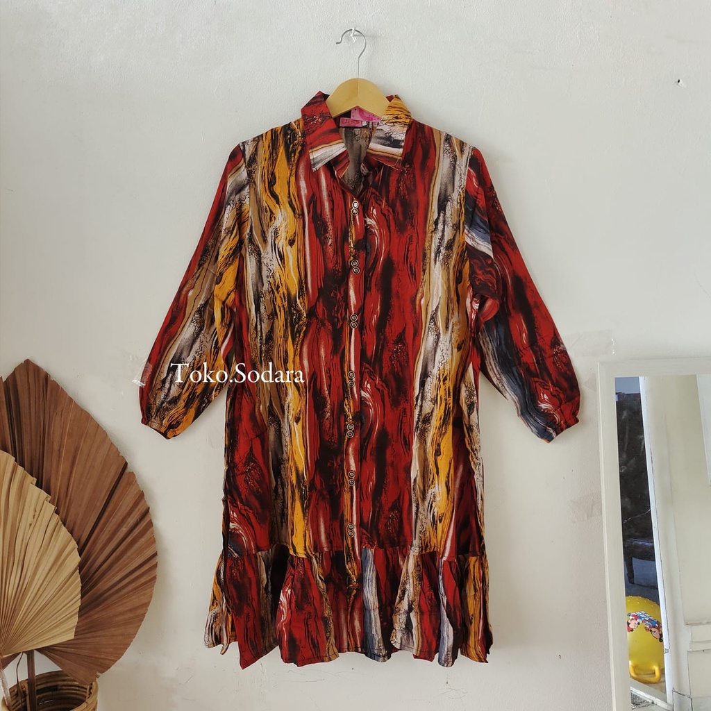 Tunik Camelia Rayon Diamond // Tunik Wanita Terbaru //  Pakaian Wanita Bisa Cod