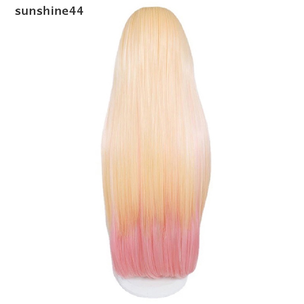 Sunshine Wig / Rambut Palsu Anime My Dress-Up Darling Marin Kitagawa Warna Kuning Gradasi Untuk Cosplay