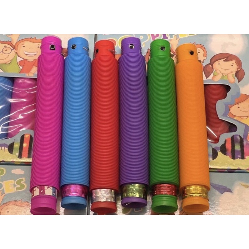 Mainan Viral CEV Light Up Pop Tubes Pop Pipes Mainan Lampu Stick Pipa Selang Fidget Toy