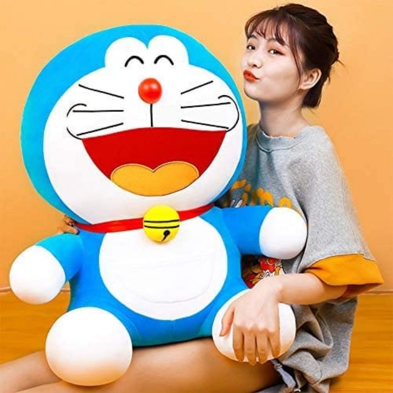 BONEKA DORAEMON BESAR GIANT SUPER JUMBO 1 METER SNI KADO ULANG TAHUN TEMAN PACAR