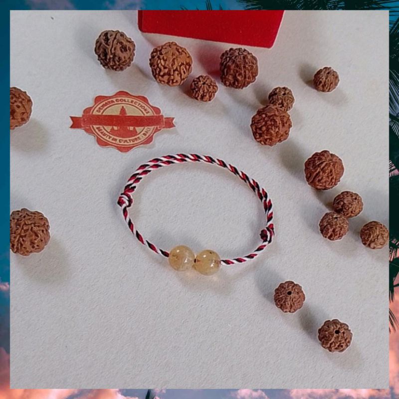 Gelang Tridatu Keberuntungan Rambut Sedana / Gelang Tridatu Asli Bali Original