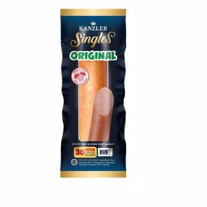 

よ Sosis Kanzler Singles (Hot, Keju, Mini, Original) kemasan 65gr カ