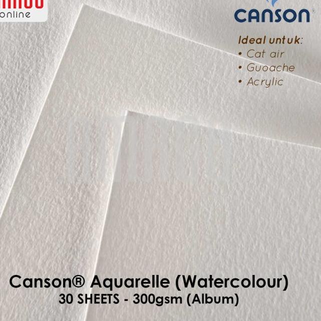 

CANSON XL - AQUARELLE - 30 SHEETS - A4 - 300G (ALBUM) - 400039170