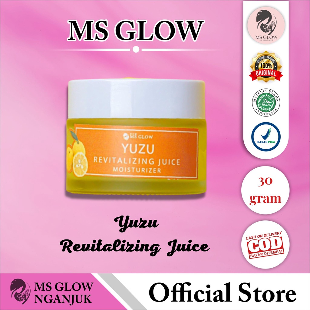 [BPOM] YUZU REVITALIZING JUICE MOISTURIZER MS GLOW ORIGINAL- MOISTURIZER MS GLOW, YUZU MOISTURIZER, 