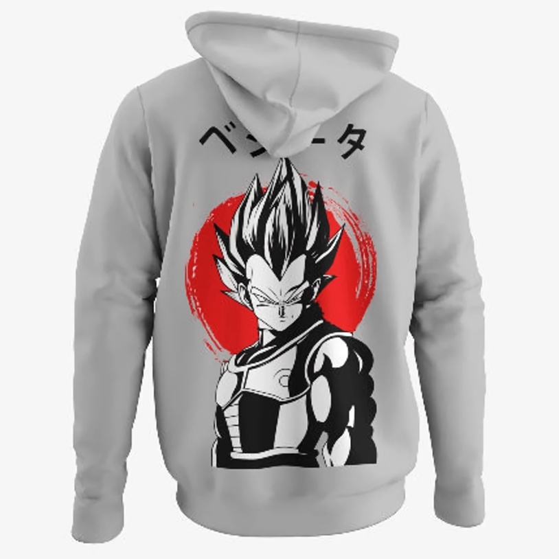 Hoodie Vegeta Ultimate Anime Manga Dragon Ball Premium Unisex