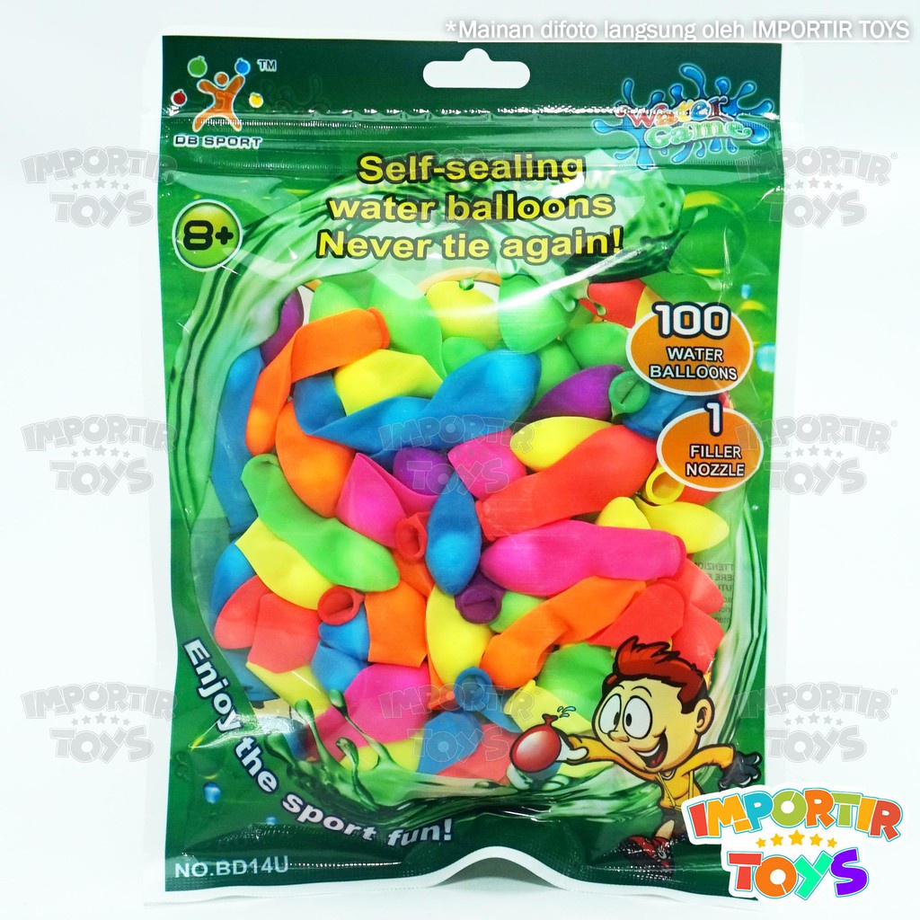 185 Pcs Balon Air Water Balloon Magic Perang Air IMPORT Balon Lempar, Jumlah Balon