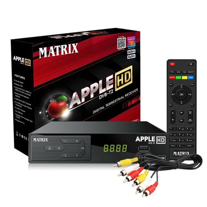 SET TOP BOX TV DIGITAL METRIX APEL STB TV DIGITAL METRIX APEL MERAH HDMI MURAH