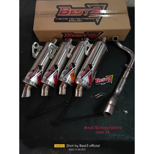 Knalpot Best3 Honda Scoopy Beat Genio