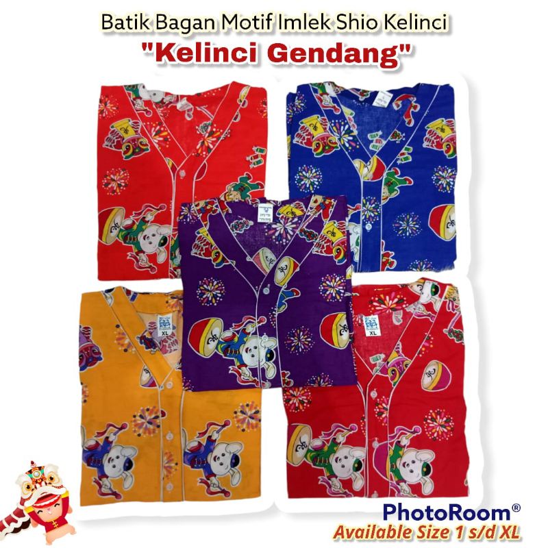 Baju tidur imlek shio kelinci 2023 Bagan siapi-api / piyama imlek shio kelinci 2023