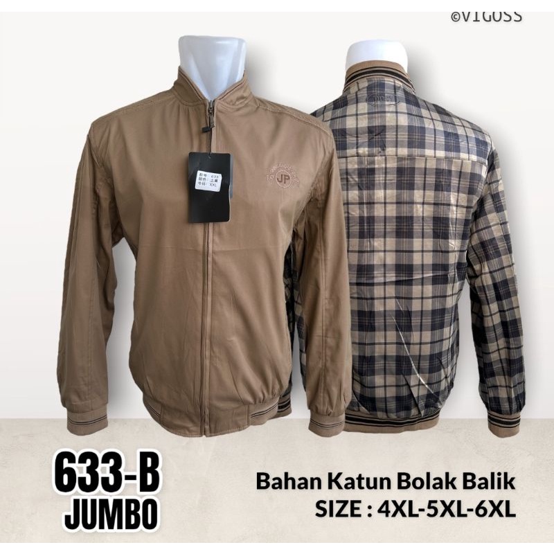 JAKET IMPORT PRIA//JAKET BOMBER//JAKET IMPORT JUMBO//BOLAK BALIK*SIZE XL -XXL -XXXL