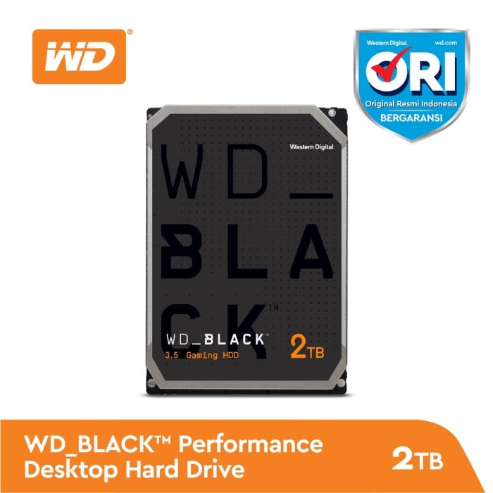 WD Caviar Black 2TB - HD HDD Hardisk Internal 3.5&quot; For PC Gaming