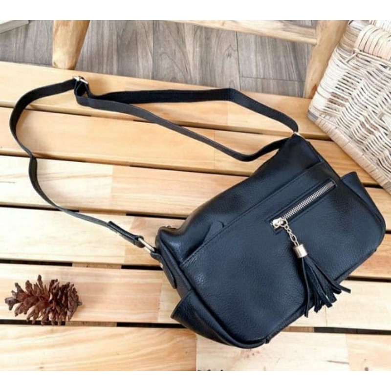TAS SELEMPANG KULIT WANITA TAS WANITA KULIT ASLI TAS ORIGINAL KULIT TAS KULIT PAPILON TAS GARUT