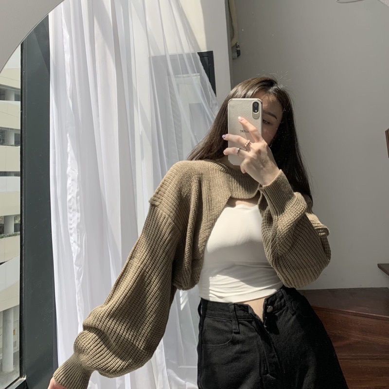 CROPTOP RIB BOLERO SECER PREMIUM
