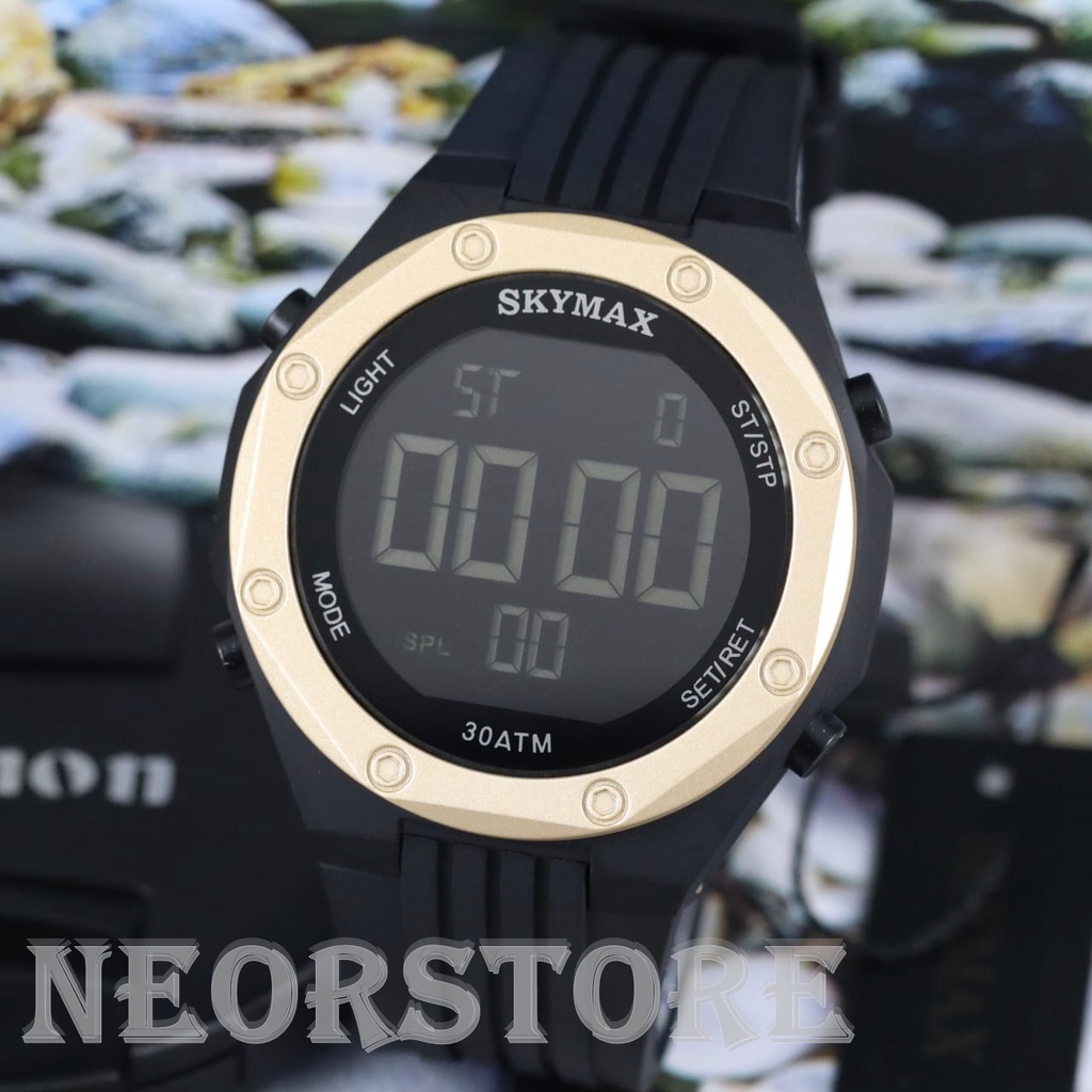 Jam Tangan Pria Skymax 2207RING Warna Digital Waterproof