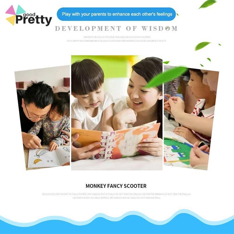 Buku Lukisan Air Bahasa Asing Versi Bahasa Inggris Buku Ajaib Papan Gambar Anak yang Dapat Digunakan Kembali - PD