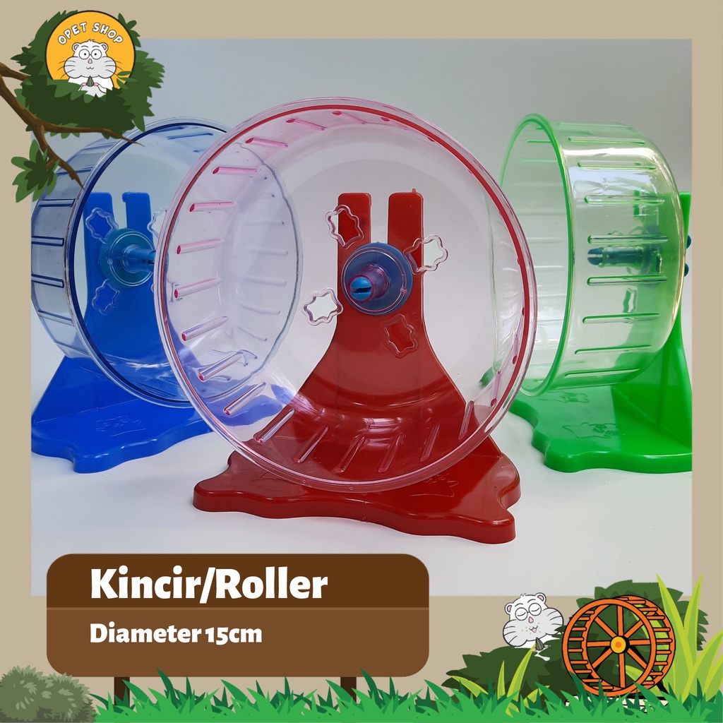 Kincir Hamster Besar Diameter 15cm / Mainan Roller Hamster