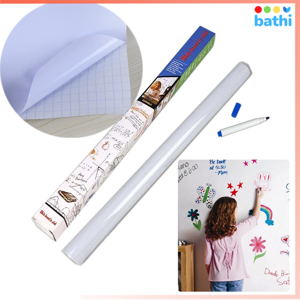 

BATHI Office HF514 Whiteboard Sticker 200x45 cm Papan Tulis Spidol Tempel