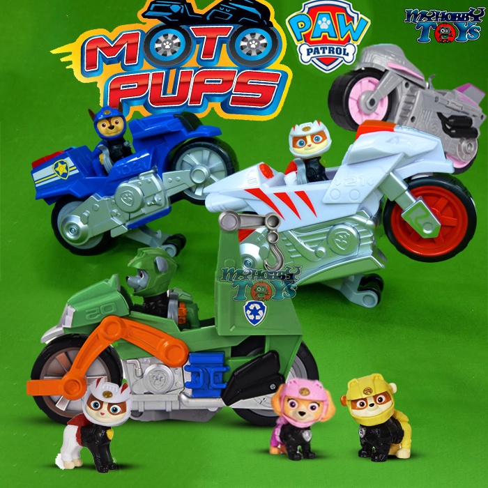 Mainan Anak Laki Laki Perempuan Motor Motoran Pull Back Paw Patrol Karakter Boneka Kucing Boneka Anj