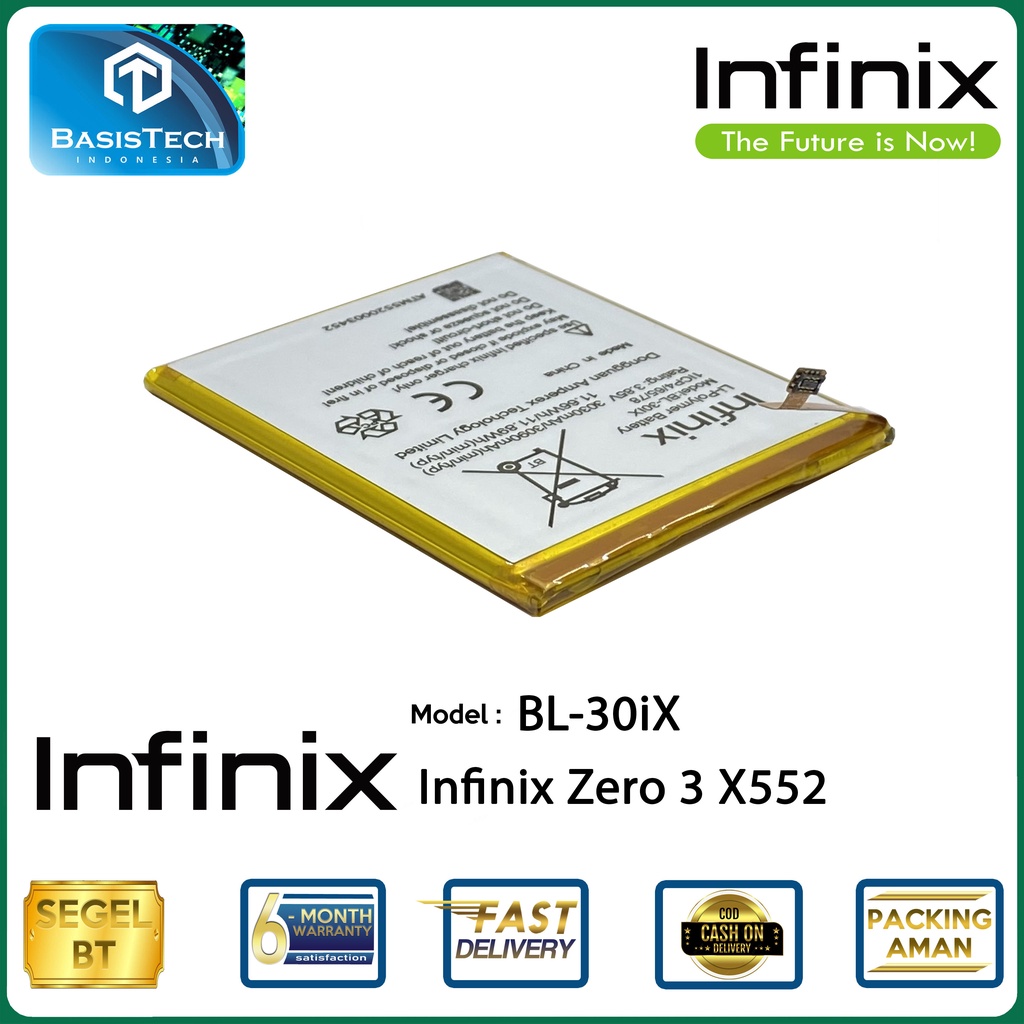 BATERAI INFINIX X552 ZERO 3 BL-30iX - ORI99 BASISTECH ORIGINAL QUALITY