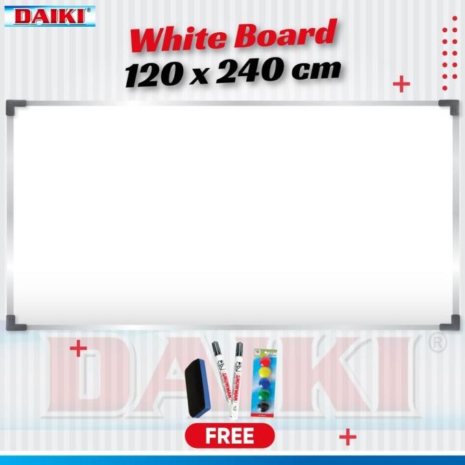 

TERBARU Papan tulis / Whiteboard DAIKI magnetic gantung uk 120x240 cm /ALAT TULIS AESTHETIC/ALAT TULIS SEKOLAH/ALAT TULIS SET/ALAT TULIS LENGKAP/ALAT TULIS ANAK/ALAT TULIS LUCU