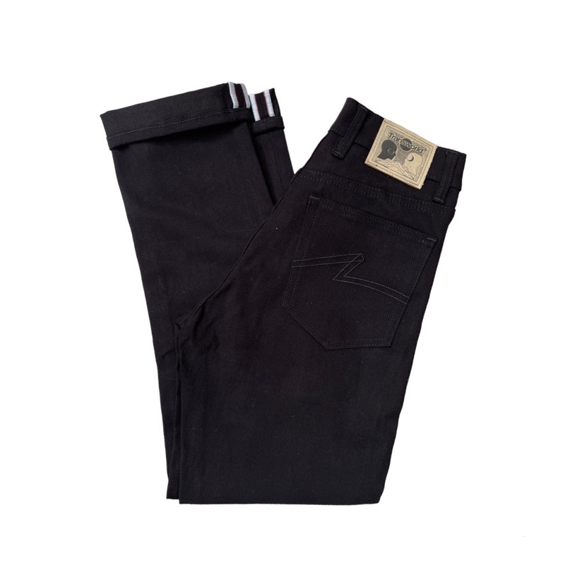 Transworld Celana Jeans Denim Black Art Selvedge 13 OZ Stretch