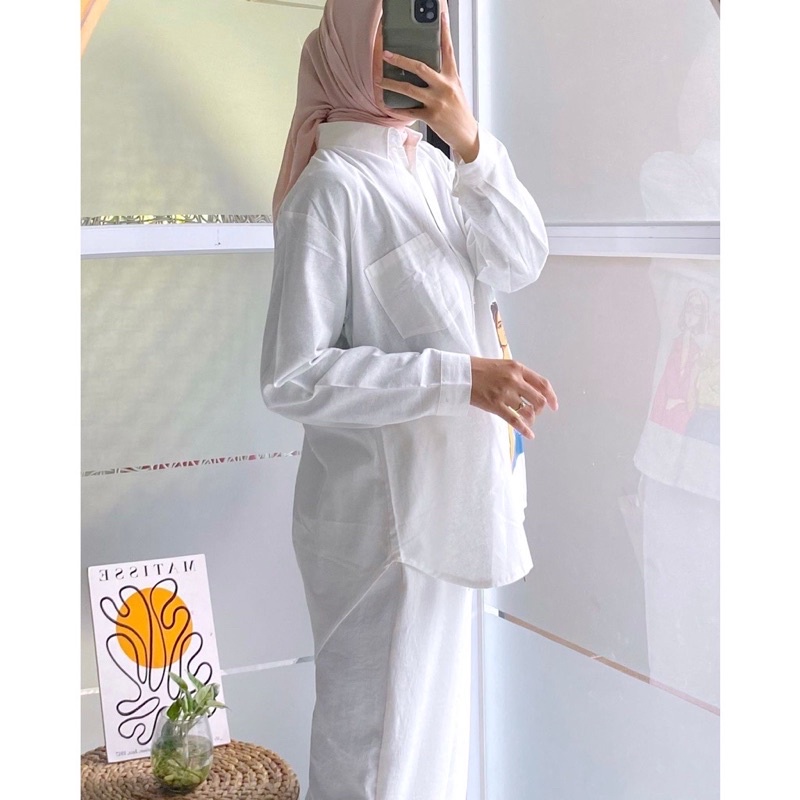 KEMEJA JUMBO LINEN SABLON