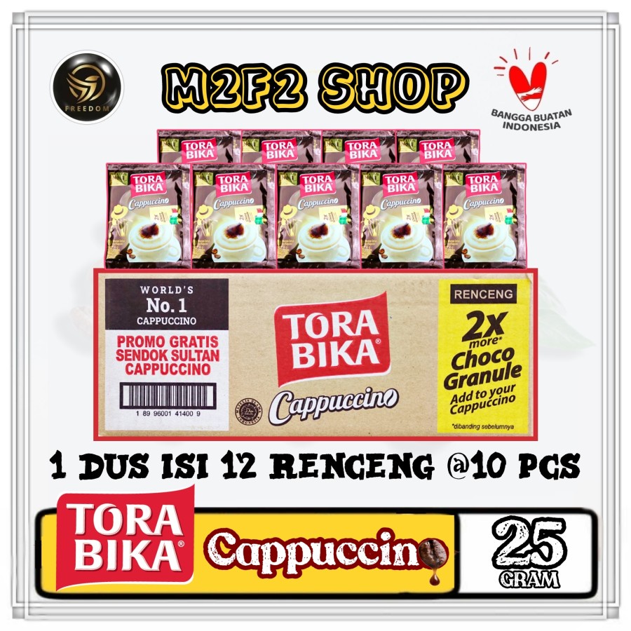 

Kopi Torabika Cappuccino Toraccino | Choco Granule Sachet - 25 gr Kemasan Karton)