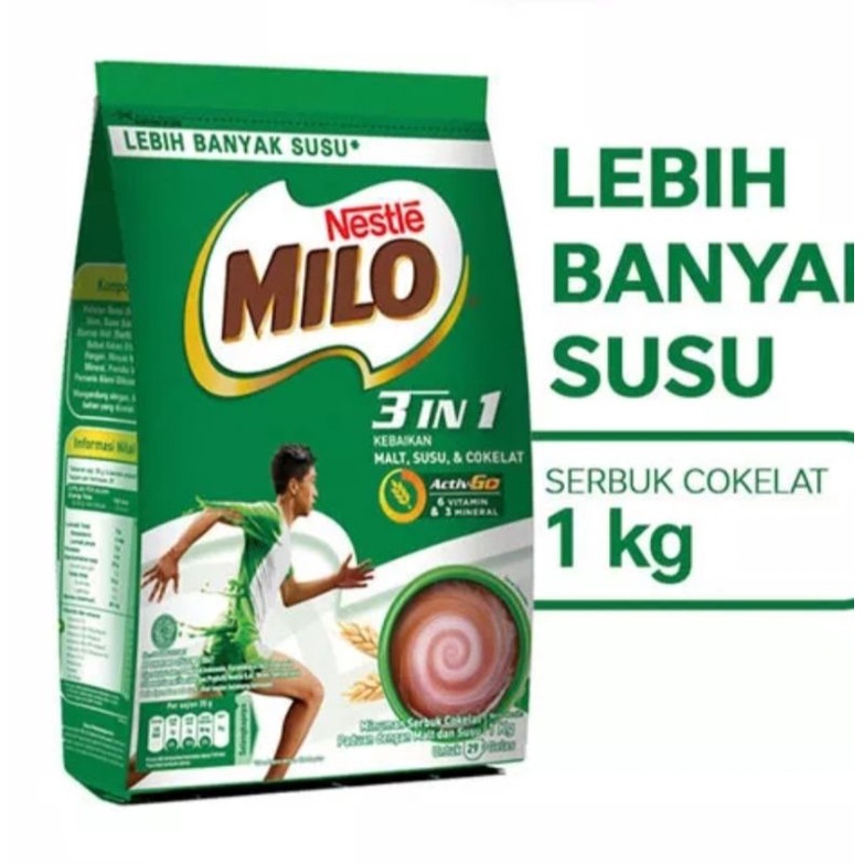 

Nestle Milo 3 in 1 ukuran 990 gram exp jauh