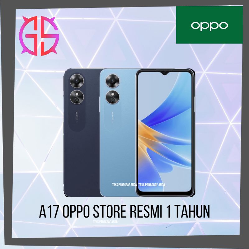 Oppo A17 4/64 oppo store resmi 1 tahun