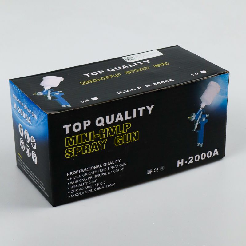 Taffware Professional Spray Gun Nozzle HVLP Airbrush Semprotan Cat Tabung Atas
