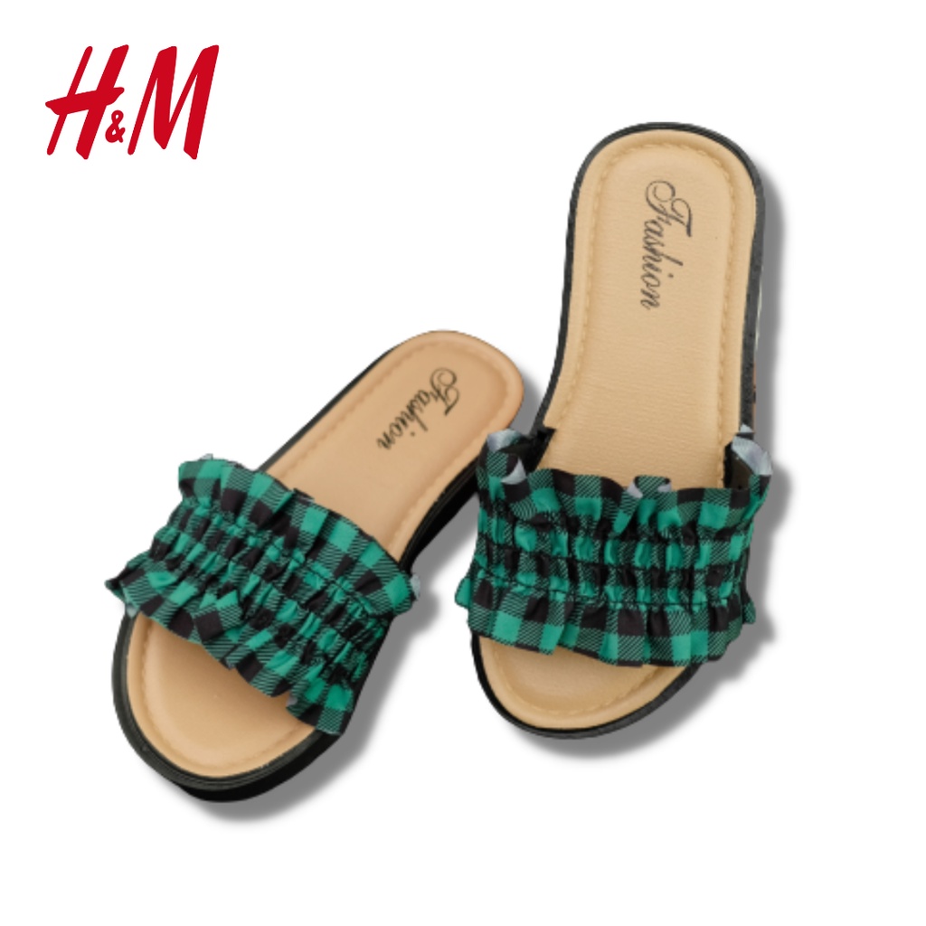 Sendal H&amp;M Slip On Anak Sandal Santai Flat Rumah Sehari hari