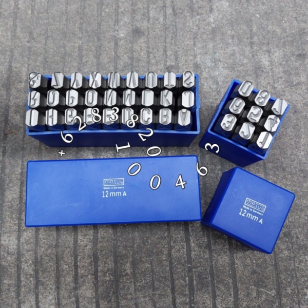 

Dijual sparepart MASUS Hurup Ketok Dan Angka 12 mm Stamp Punch Letter A - Z Diskon